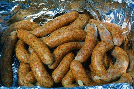 Boudin, a fresh pork and rice sausage, reflects the German influence on South Louisiana cuisine